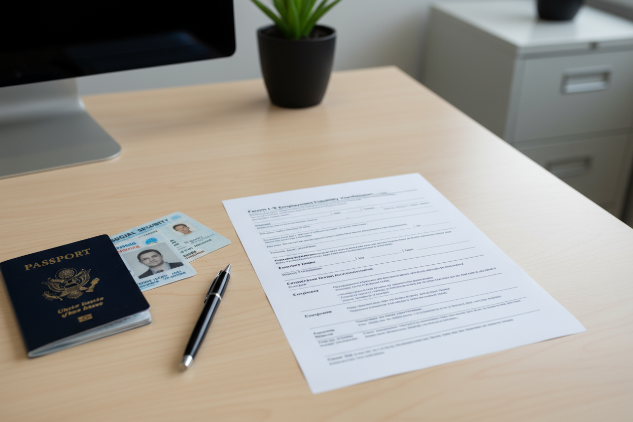 I-9 verification for new hire